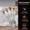 Edendirect 48000 BTU Propane Patio Heater, Portable Wheeled Standing Heater with Triple Safety Protection ZRW3802P366684 - alternate 3