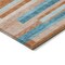 Homeroots 5' X 8' Orange Teal Blue And Salmon Striped Washable Indoor Outdoor Area Rug 613309 - alternate 3