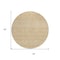 Homeroots 8' Gold And Ivory Round Chevron Washable Indoor Outdoor Area Rug 612258 - alternate 2