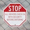 Signmission Stop All Drivers Check in With Secu, 10 inch X 10 inch, Aluminum Metal Signs, 2PK OC-A-2PACK-10-216 - alternate 2