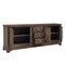 Homeroots 106" Brown Distressed Solid Wood Carved Floral Three Drawer Sideboard with Four Doors 642291 - alternate 2