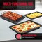 Bakken-Swiss Bacon Tray 2-Piece Set, Marble Coating, Durable Non-Stick Black Stone Tray with Carbon Steel Rack BKBACN44 - alternate 2