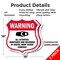 Signmission Video Surveillance Shield Sign Warning A, 18 inch X 18 inch, Plastic Sign, 2PK SHI-P-2PACK-18-474 - alternate 2