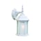 Homeroots XL White Frosted Glass Swing Arm Wall Light 399220 - alternate 2