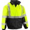 Reflective Apparel ANSI Type R Class 3 Waterproof Bomber Jacket with Fleece Lining 411ST-LB-LG - alternate 1
