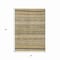 Homeroots 5' X 8' Chocolate And Taupe Striped Washable Indoor Outdoor Area Rug 615333 - alternate 3