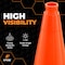 Xpose Safety Traffic Safety Cone, 28 in, PVC Plastic, 10 lb Base, DOT Approved, Orange, 24 pk OTC28-10L-24-X - alternate 2