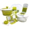 Megachef 10-in-1 Multi-Use Salad Slicer with Interchangeable Blades and Storage Lids MGSALAD-SPINNER-MULTI-SLCRDCR - alternate 1