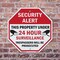 Signmission Security Alert This Property Under, 10 inch X 10 inch, Aluminum Metal Signs, 2PK OC-A-2PACK-10-184 - alternate 2