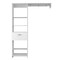Homeroots 59" White Manufactured Wood Closet System 535187 - alternate 1