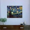 Lavish Home Van Gogh Wall Art Set Lighted Canvas Starry Night Print with Timer Fiber Optic Lights and LED Candle 80-LTCANVAS-1-B - alternate 2
