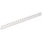 Fellowes Plastic Comb Bindings for 11 x 8.5 Documents, 19 Rings, 0.38" (55-Sheet) Capacity, White, 100PK 52371 - alternate 2
