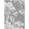 Homeroots 3' X 5' Gray And Silver Floral Washable Indoor Outdoor Area Rug 589536 - alternate 2