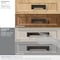 Amerock Appoint 5-1/16 in & 6-5/16 in 128 mm & 160 mm Center-to-Center Oil Rubbed Bronze Cabinet Cup Pull BP36763ORB - alternate 2