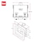 Oatey Washing Machine Outlet Box 38531 - alternate 2