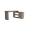 Homeroots 60" Light Gray Wood L Shape Writing Desk 535155 - alternate 2
