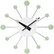 Infinity Instruments Orb Spoke Starburst Wall Clock, Mint Green, 15 in 15353MM - alternate 1