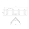 Mytee Products Blue Corner Protector V Shaped Edge Guard 8in x 8in x 24in Inches, 20PK PCPVB24Bx20 - alternate 2
