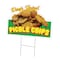 Signmission Pickle Chips Die Cut Yard Sign & Stake outdoor plastic coroplast window, C-DC-1216-Pickle Chips19 C-DC-1216-Pickle Chips19 - alternate 1