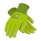 Atg Hi-Vis Seamless Knit Nylon/Elastane Glove w/Nitrile Coated MicroFoam Grip on Palm&Fingers, Tou, 12PK 34-874FY/S - alternate 2