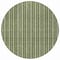 Homeroots 8' Olive Green And Ivory Round Striped Washable Indoor Outdoor Area Rug 595885 - alternate 2