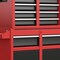 Homeroots Set of Two Red Multi-Tier Steel Rolling Cabinet With Lid, 2PK 714586 - alternate 2