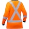 Bisley ANSI Type R Class 3 Women's Long Sleeve Shirt with X-Back 313W6118X-O/M - alternate 2