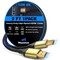 Maximm 2ft 8K 60Hz 48Gbps HDMI 2.1 Braided Cable, Gold KIT-8K-HDMI-GD-2FT1PK - alternate 1