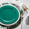 Smarty Had A Party 7.5" Solid Green Holiday Round Disposable Plastic Appetizer/Salad Plates (120 Plates), 120PK 117GR-CASE - alternate 2