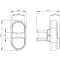 Siemens Illuminated twin pushbutton, 22 mm, round, plastic, white, black 3SU1001-3BB61-0AA0-ZY15 - alternate 2