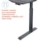 Motionwise Adjustable Desk Adjustable Desk, 30" D X 28" to 48" H, 60" W X Medium Density Fiberboard, Gray SDD60G - alternate 3