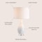 Jonathan Y Josephine 26.5" Seashell LED Table Lamp, White JYL1058A - alternate 4