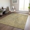 Homeroots 8' X 10' Gold Black And Charcoal Geometric Washable Indoor Outdoor Area Rug 577556 - alternate 2