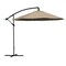 Pure Garden 10 ft Cantilever Patio Umbrella with Tilt and Vented Canopy, Khaki Beige 50-LG1046 - alternate 1
