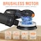 Wrightmaster 2 Amp 6 in. Corded Variable Speed Random Orbital Sander with 10PCS Sandpapers ‎ZR-MDOS20VC - alternate 2