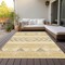 Homeroots 3' X 5' Gold Taupe And Beige Southwestern Washable Indoor Outdoor Area Rug 613903 - alternate 2