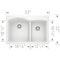 Blanco Diamond 1-3/4 Bowl Dual Deck, White 440216 - alternate 3