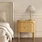 Manhattan Comfort Park 24in Nightstand in Natural (2-Drawer) NS1525-1 - alternate 1