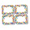 Ashley Productions Non-Magnetic Mini Whiteboard Erasers, Confetti, 10PK 78008 - alternate 1