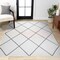 Jonathan Y Cole Minimalist Diamond Trellis White/Gray 3 ft. x 5 ft. Area Rug SEU102K-3 - alternate 1
