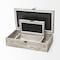Homeroots Set of Two 8" White Solid Wood Box, 2PK 392588 - alternate 3