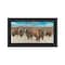 Homeroots Bison Herd Black Framed Print Wall Art 529693 - alternate 1