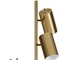 Homeroots 65" Brass Three Light Tree Floor Lamp With Brass Metal Cylinder Shade 523592 - alternate 2