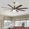 Jonathan Y Octo 66" 1-Light Contemporary Industrial Iron/Plastic Mobile-App/Remote-Controlled 6-Speed Ceiling F JYL9712C - alternate 3