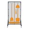 5S Supplies Housekeeping Shadow Board Broom Station V4, Gray / Orange Shadows, Kit, No Text HSB-V4-GRAY/ORANGE-KIT-NO TEXT - alternate 1