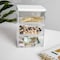Martha Stewart Brody Clear Plastic Storage Organizer Bins W/ White Engineered Wood Lid, 3 Pack Small, 3.75in x 3in BE-PB4517-3WD-CL-WH-MS - alternate 3