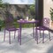 Leisuremod Modern Devon Aluminum Chair, Purple, 2PK DC23PU2 - alternate 2