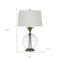 Homeroots 31" Bronze Metal Globe Table Lamp With White Empire Shade 524715 - alternate 3