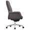Leisuremod Summit Office Chair in Faux Leather and Aluminum Frame, Adjustable Height, Swivel and Tilt, Grey SO21GRL - alternate 3
