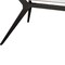 Homeroots 63" White and Black Sintered Stone and Steel Trestle Base Dining Table 543506 - alternate 2